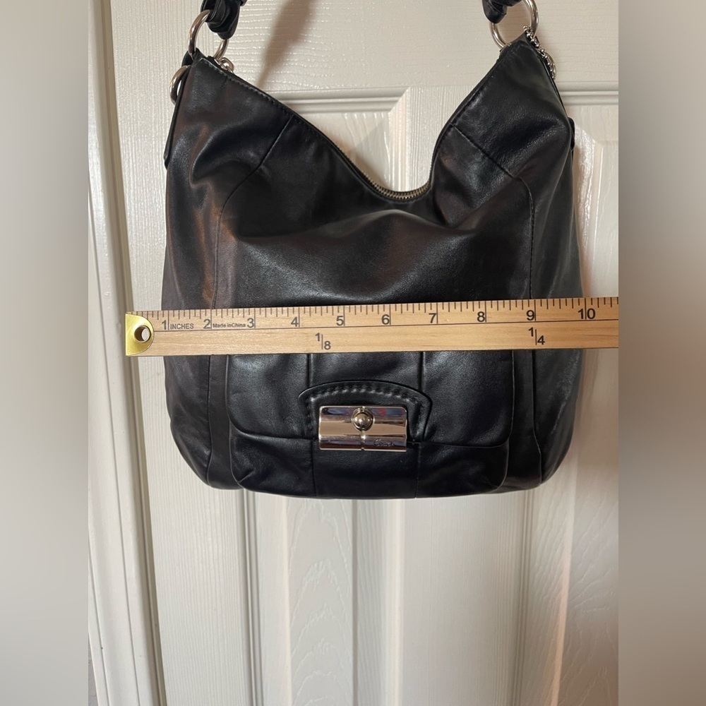 Coach Black Leather Kristin Shoulder Bag - Picture 7 of 10